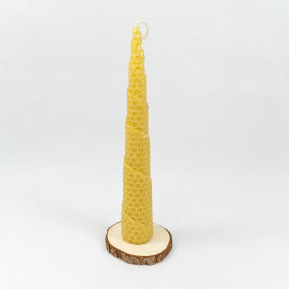 small rolled candle