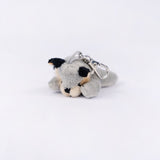 Tiny Softies Wolf Key Clip