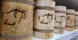 Wooden Tankard Bison