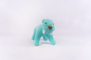 Sabre tooth tiger knitted ice blue