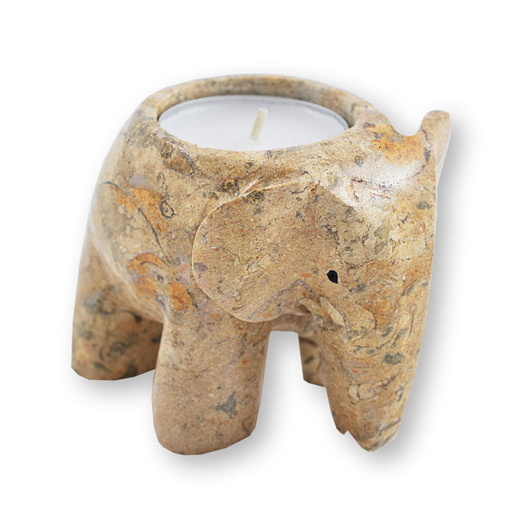 Fossilstone 3  Mammoth Tealight Holder