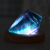 Free Form Fluorite Lamp
