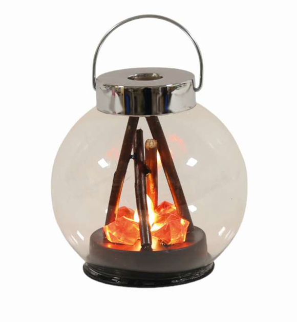 Flame Effect LED Lantern 12cm