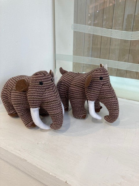 Woolly Mammoth Knitted rattle